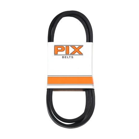 PIX V-Belt, Molded Cog, 21/32 In W, 3/8 In Thick, Black